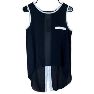 Jon & Anna Sheer Black Women’s Shirt Top Sleeveless Punk Rock Whimsigoth Size L